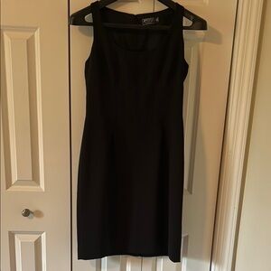 American Living Black Sheath Mini Dress Scoop Neck Sleeveless